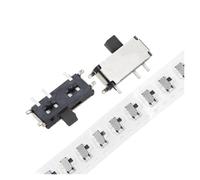 50 pezzi 7 pin On/Off 1P2T SPDT MSK-12C02 SMD interruttore a levetta scorrevole for MP3 MP4(Reel Black)