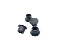 50 pezzi 9 mm 10 mm 11 mm tappo in gomma morbida testa tappo antipolvere impermeabile bianco/nero tappi di tenuta for tubi rotondi copriviti(Nero,11mm Hole)