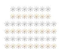 50 Pezzi Accessori per Chioma Fai da 10mm Fiore, Decoro Leggero | Materiale in Rame, Forma a Bocciolo Floreale, per Ornare Acconciature, Stile Delicato e Grazioso
