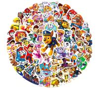 50 pezzi Adesivi carini e cool di Paw Patrol, decalcomanie in PVC per decorare telefono, skateboard, valigie, frigorifero, graffiti, regalo Tagli UnicaPolicloruri di vinile