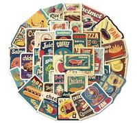50 pezzi - Adesivi decorativi per tazze dei grandi magazzini europei e americani - T01042111(50)