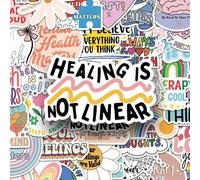 50 pezzi Adesivi impermeabili con frasi ispiranti in inglese, energia positiva per decorare custodie per telefono, quaderni e borracce, per promuovere la salute mentale e il ritorno a scuola Carta tes