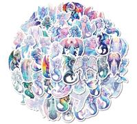 50 pezzi - Adesivo stile nordico semplice e squisito angelo sirena graffiti -T01042584