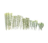 50 Pezzi Alberi in Miniatura Finti, Decorazione Verde | Plastica Leggera, Uso Versatile, per Diorami, Parchi Incantati, Studenti di Architettura, Hobby Creativi