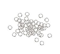 50 pezzi Anelli divisi piccoli anelli chiave portachia crash per le chiavi organizzazioni fai -da -te artigianato Keyrings 9mm