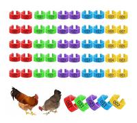 50 Pezzi Anelli per Piede di Pollame, Anelli Colorati Per Le Gambe, Pollo Multicolori Anelli, Coscia di Pollo Anello, Anelli per Galline Anelli per Coscia, Piede Di Piccione Viaggiatore Anello, 16mm