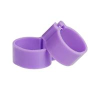 50 pezzi, anelli regolabili per cosce di pollo da 1,6-2 cm, etichette in plastica per cosce di pollame, per l'identificazione di animali da fattoria come anatre e oche,Viola,Diametro interno 2 cm