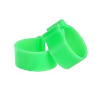 50 pezzi, anelli regolabili per cosce di pollo da 1,6-2 cm, etichette in plastica per cosce di pollame, per l'identificazione di animali da fattoria come anatre e oche,Verde,Diametro interno 2 cm