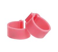 50 pezzi, anelli regolabili per cosce di pollo da 1,6-2 cm, etichette in plastica per cosce di pollame, per l'identificazione di animali da fattoria come anatre e oche,Rosa,Diametro interno 1,6 cm