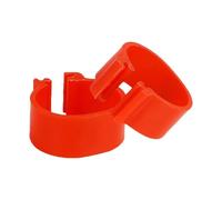 50 pezzi, anelli regolabili per cosce di pollo da 1,6-2 cm, etichette in plastica per cosce di pollame, per l'identificazione di animali da fattoria come anatre e oche,Rosso,Diametro interno 2 cm