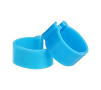 50 pezzi, anelli regolabili per cosce di pollo da 1,6-2 cm, etichette in plastica per cosce di pollame, per l'identificazione di animali da fattoria come anatre e oche,Blu,Diametro interno 2 cm