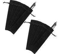 50 Pezzi Astuccio in Velluto Astuccio con Coulisse Astuccio in Velluto per Penne Astuccio con Cordino per Penne e Matita (Nero)