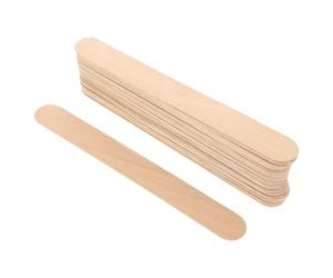 50 Pezzi Bastoncini Gelato in Legno Riutilizzabili | Materiale in Legno, per Progetti Creativi e Attività Manuali, Confezione Pratica per Casa e Aula