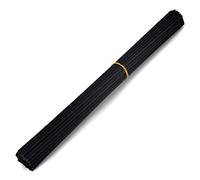 50 pezzi Bastoncini in fibra per diffusore per profumo di casa, bastoncini di ricambio per diffusore di olio profumato (Nero, 25cm*3mm)