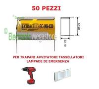 50 PEZZI BATTERIA RICARICABILE NI-CD SC 1,2V 2000mAh 22x42mm A SALDARE 30/307
