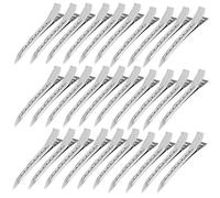 50 Pezzi Becchi D'oca per Capelli 9 cm Metallo Becchi per Capelli Argentato Fermagli per Capelli Donna Mollette per Capelli Styling per Salone o Centro o Casa