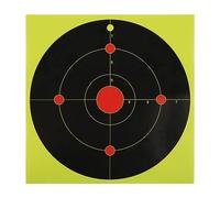 50 Pezzi Bersagli da Tiro Adesivi per Tiro da 20,32cm Obiettivi di Carta Bersagli Splatter Autoadesivi Shooting Target Adesivi per Obiettivi di Tiro Rotondi Reattivi per le Esercitazioni di Tiro