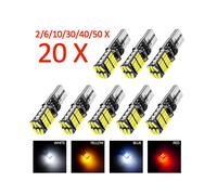 (50 pezzi - Bianco) 2/6/10/20/30 pezzi T10 LED 194 W5W Lampade per auto Canbus Nessun errore 26SMD per