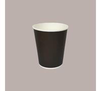 SDG PZ 100 Bicchiere Nero 9OZ (266 ML) in Carta Alto 9,5 X Diametro 7,5 Ideale per Bevande Calde Come Caffe, Cappuccino E TISANA