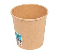 50 pezzi - Bicchieri bevande calde 1 parete 120 ml 230 + 18 Pe G/M2 Ø6,2/4,5 x 6 cm Marrone Cartoncino