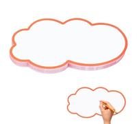 50 Pezzi Biglietti di Presentazione a Forma di Nuvole, 230 x 120 mm Schede di Presentazione, 180 g/m² Carta di Messaggio, Carte di Moderazione per Scuola Ufficio Presentazioni Professionali