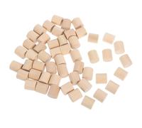 50 Pezzi Blocchi di Legno Rotondi, Cilindrici, per Scienze | Materiale in Legno, Uso Creativo e Didattico, per Forme Geometriche, Adatti a Testi Scolastici e Crafting