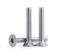 50 Pezzi Bulloni in Acciaio Inossidabile con Viti a Testa Piatta M4 X 8/10/12/16/20/25/30 mm
