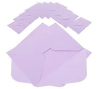 50 Pezzi Buste Invito Lilla in Carta, Semplici e Leggere per Feste | Biglietti e Cartellini Regalo, Stile Delicato e Luminoso, Adatte a Pianificazione Eventi e Uso Quotidiano