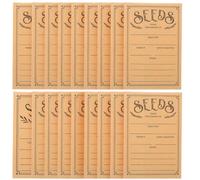 50 Pezzi Buste per Semi Marrone in Carta Kraft | Buste Piccole per Giardinaggio, Lettere di Classificazione e Istruzioni, per Semi e Piccoli Oggetti
