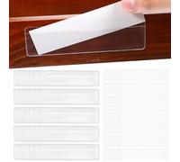 50 Pezzi Buste Porta Etichette Adesive Trasparenti in PVC con Carta | Set, Identificazione Rapida, per Contenitori Plastici e Scaffali di Magazzino, Scuola
