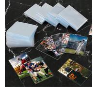 50 pezzi Buste protettive in plastica trasparente per carte da collezione, protezioni morbide per carte adatte per MTG, baseball, carte sportive, carte da gioco, forniture scolastiche, per il ritorno 