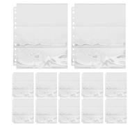 50 Pezzi Bustine Protettive per Carte Foto, Fogli Pvc 9 Tasche