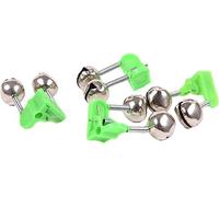 50 Pezzi Campane Gemelle Clamp per Canne da Pesca Allarme Presa Design di Pratico con Clip in Plastica Facile Attaccare alla Canna Suona Quando il Pesce Morde Ottimo Pescatori e Amanti della