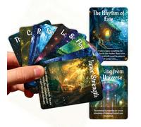 50 pezzi Carte Oracolo della Foresta Misteriosa, Carte da Gioco da Tavolo Creative e Interattive, Carte da Gioco per Team Building Familiare & Riunioni con Amici, Intrattenimento e Svago, Adatte per P