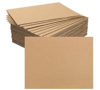 50 Pezzi Cartone Ondulato A3, Spessore 3 mm, 30 x 40 cm, Marrone | HEIYUET, Facile da Tagliare e Piegare, per Pittura, Modellismo, Arti e Mestieri, Bricolage, Imballaggio, Decorazioni