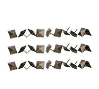 HEEPDD 50 Pezzi Chiodi per Tappezzeria, Antica Bronzo Scatola Legno Divano Decorativo Chiodi Quadrati a Chiodo per Mobili Letto Decorazione(19x20mm)