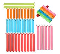 50 Pezzi Chiudi Sacchetti Colorati Clips Alimentari Tenuta Clip Sacchetti di Chiusura Clip di Tenuta per sigillare alimenti per la Cucina Ufficio Viaggio(6/8/11/16/18cm)