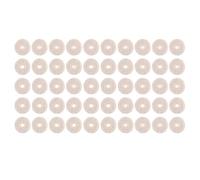 50 Pezzi Cinghia Feltro Pulsante Rondelle Blocchi Serrature Chitarra Acustica Feltro Accessori accessori di ricambio per chitarra(White)