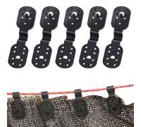 50 Pezzi Clip Panno Ombreggiante Plastica Serratura Antivento per Giardino e Pat