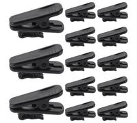 50 Pezzi Clip per Cavi Auricolari Nero in ABS, Fissaggio Sicuro | Cavi Piatti e Tracolle, Montaggio a Colletto, Stabile in Corsa e Spostamenti Quotidiani