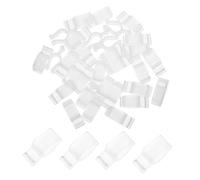 50 Pezzi Clip per Flaconi Cosmetici da Accessorio Pompa Dispenser PP Chiusura Antiperdita per Oli Struccanti e Lozioni Facile da Installare e Riutilizzabile