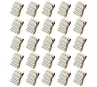 50 Pezzi Clip per Pannelli Solari in Acciaio Inox 301, Argento