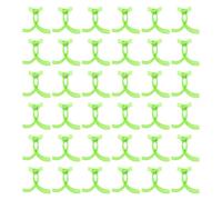 50 Pezzi Clip per Verdure Riutilizzabile in Plastica Verde Chiaro | Prelievo Rapido degli Ingredienti, Uso Buffet Self-service, Adatta a Verdure e Funghi, Pratica e Conveniente