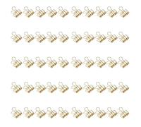 50 pezzi clip raccoglitore d'oro, design cavo clip di carta versatile per cucire artigianato ufficio scuola pacchetti alimentari