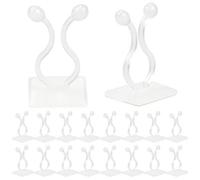 50 Pezzi Clips per Piante Autoadesivi Clip per Fissaggio a Parete per Piante Rampicanti Clip di Supporto Filo di Serracavi Autoadesiva per Piante, Clip da Parete Verde Vite, Clip Gancio Porta Piante
