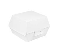 50 pezzi - Conchiglie Hamburger 'Thepack' 230 G/M2 14,4 x 13,6 x 9,2 cm (L+) Bianco Cartone Ondulato Nano-Micro