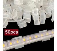 50 pezzi/confezione Fermagli per strisce luminose a LED, Fermagli per strisce luminose al neon 50ABS
