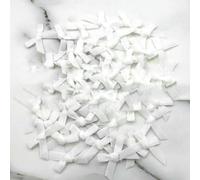 (50 pezzi/confezione) Fiocco di velluto rosa carne da 5 * 5 cm, fiocchi di nastro colorati, piccole dimensioni, fiocco di nastro di raso in poliestere, fiore, decorazione fai da te, bian