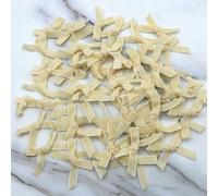 (50 pezzi/confezione) Fiocco di velluto rosa carne da 5 * 5 cm, fiocchi di nastro colorati, piccole dimensioni, fiocco di nastro di raso in poliestere, fiore, decorazione fai da te, beig