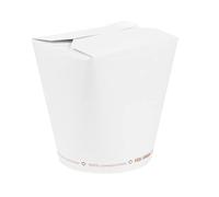 50 pezzi - Contenitori multiuso Microondabili 'Plastic Free' 780 ml 325 G/M2 Ø9 x 9 cm Bianco Cartoncino